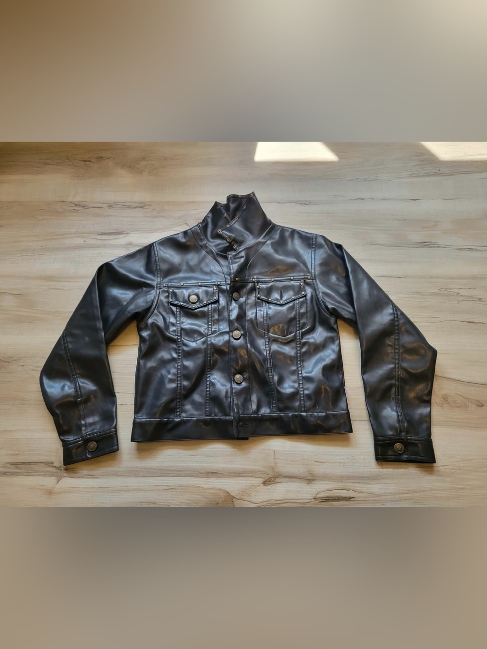 Kids Faux Leather Western Jacket